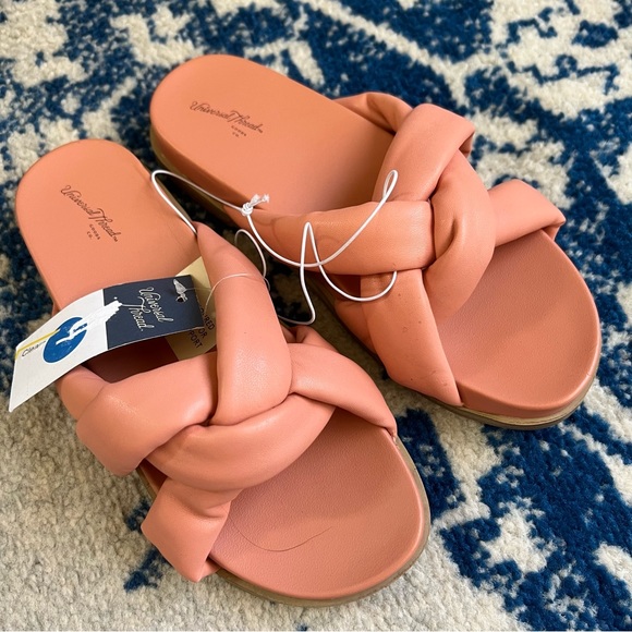 Women's Cosette Padded Slide Sandals - Universal Thread™ Coral 7 - Picture 5 of 7